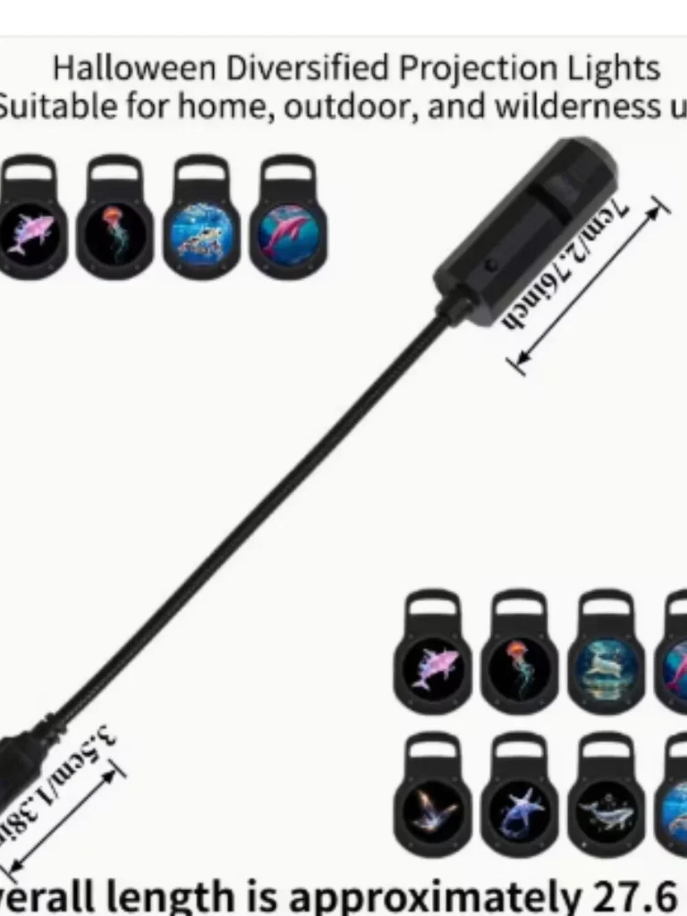 Portable LED USB Ocean Theme Projector
